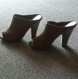 American Eagle Women's Brown Heels Open Toe Sz.7